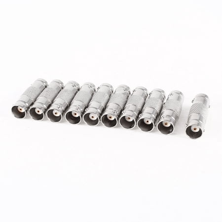 Unique Bargains 10pcs BNC Female to Female Straight Connector Coupler CCTV TV Coax Adapter price history on PriceWatchPro