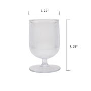 Better Homes & Gardens 12 oz Clear Tritan Ribbed Goblet