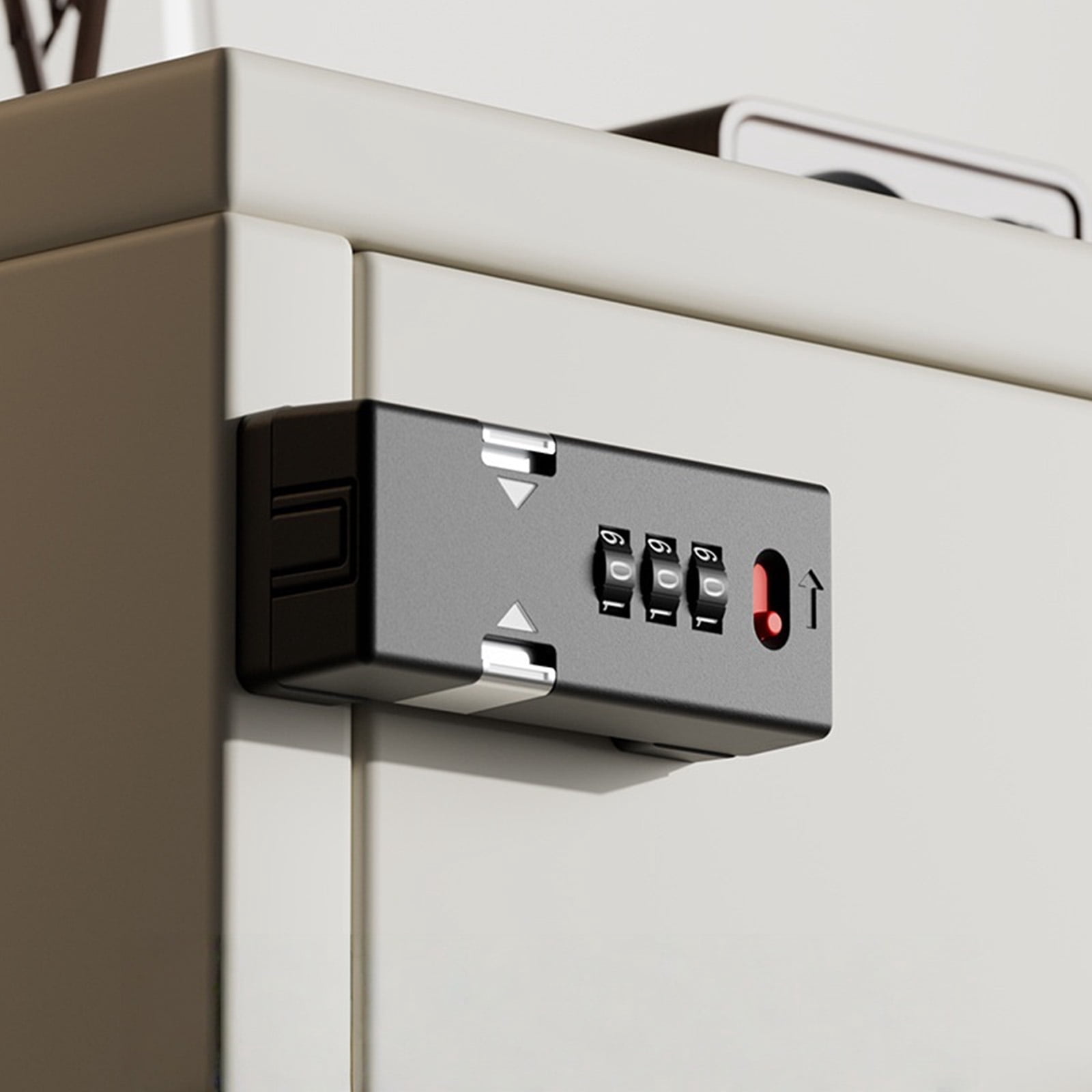 Furniture Security Lock 3 Digit Code Adjustable Cabinet Password Lock Keyless Door Bolt for Cabinets Drawers and Lockers