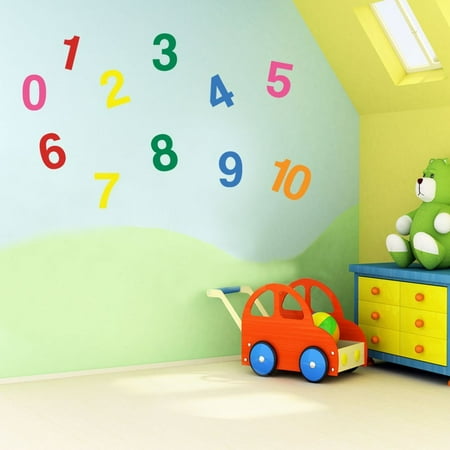 fabricmcc vinyl concept - children's wall stickers, nursery numbers
