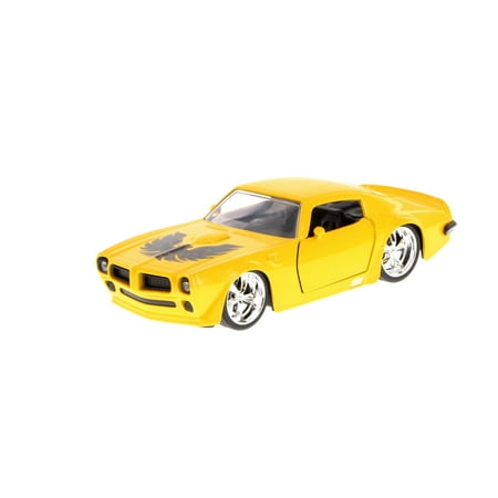 1 32 Scale Tank Models 1972 Pontiac Firebird, Yellow w/Phoenix - 96933 - 1/32 scale Diecast Model Toy Car (Brand New, but NOT IN BOX) ()