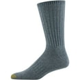 thumbnail image 3 of GoldToe Edition Mens Everyday Rib Crew Socks Assorted, 3 Pack, 3 of 5