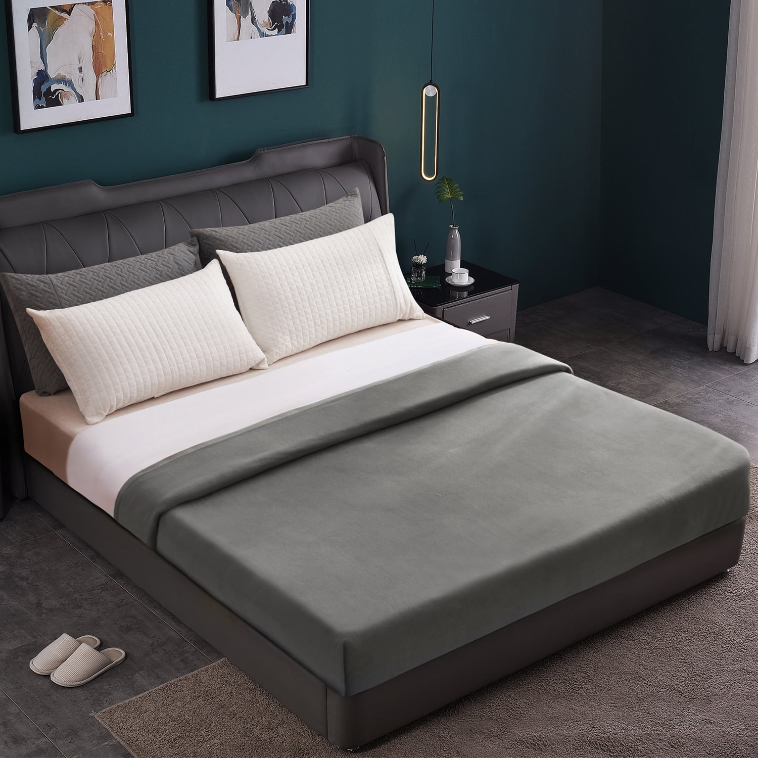 JML Cozy Soft Fleece Throw Blanket With Satin Binding Edges,Throw Blanket for Couch & Sofa,50"x60"