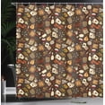 thumbnail image 3 of Ambesonne Poker Shower Curtain, Casino Related Objects Image, 69"Wx75"L, Dark Rosewood Multicolor, 3 of 4