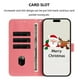thumbnail image 2 of For iPhone 17 Wallet Case Christmas Pattern Printing Leather Phone Cover with Lanyard - Christmas Ni, 2 of 5