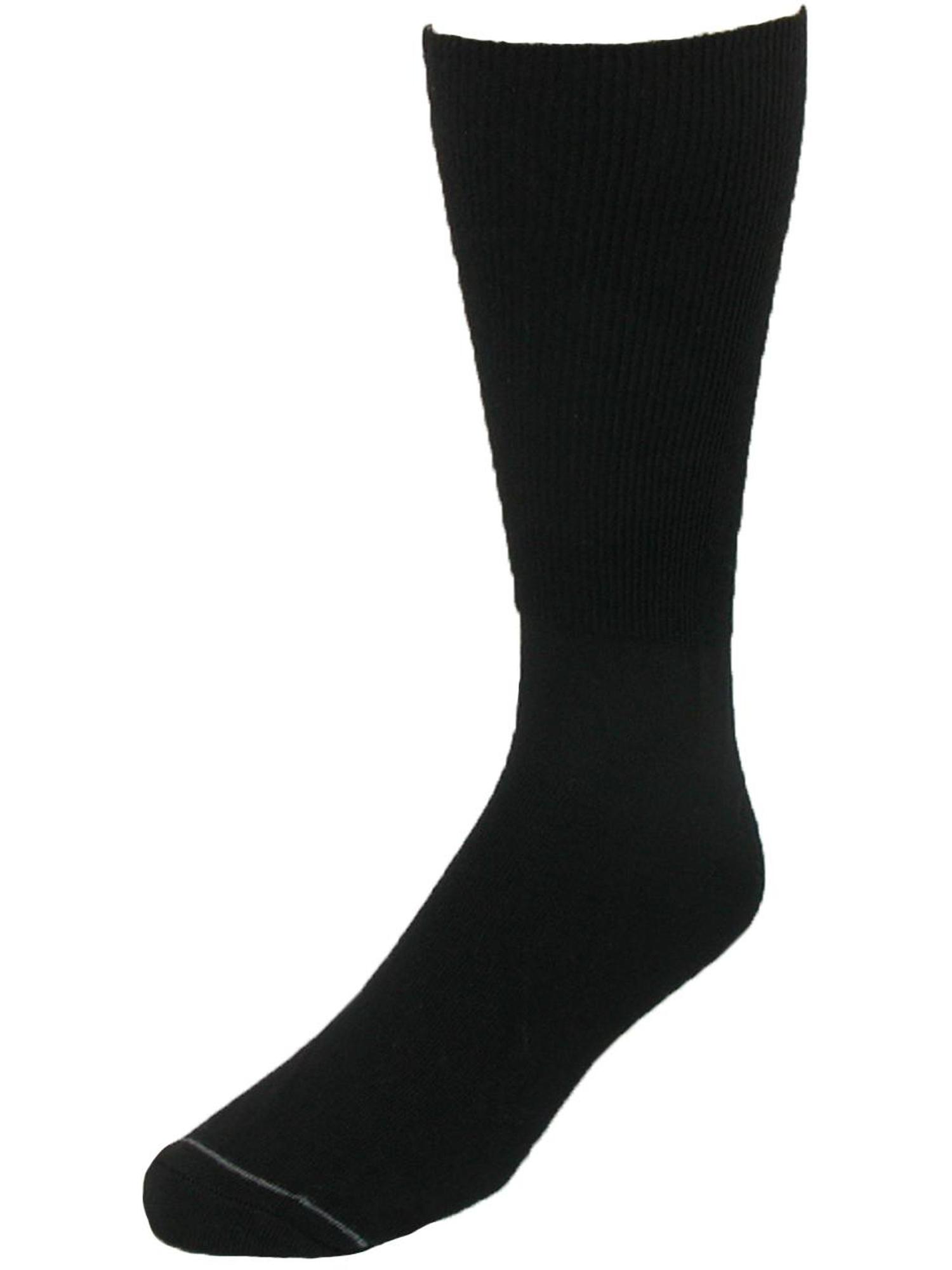 Extra Wide Sock Co. Men's Cotton Wide Dress Socks (Big & Tall