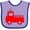 Lavender and Purple, variant on Inktastic Red Fire Engine Boys or Girls Baby Bib