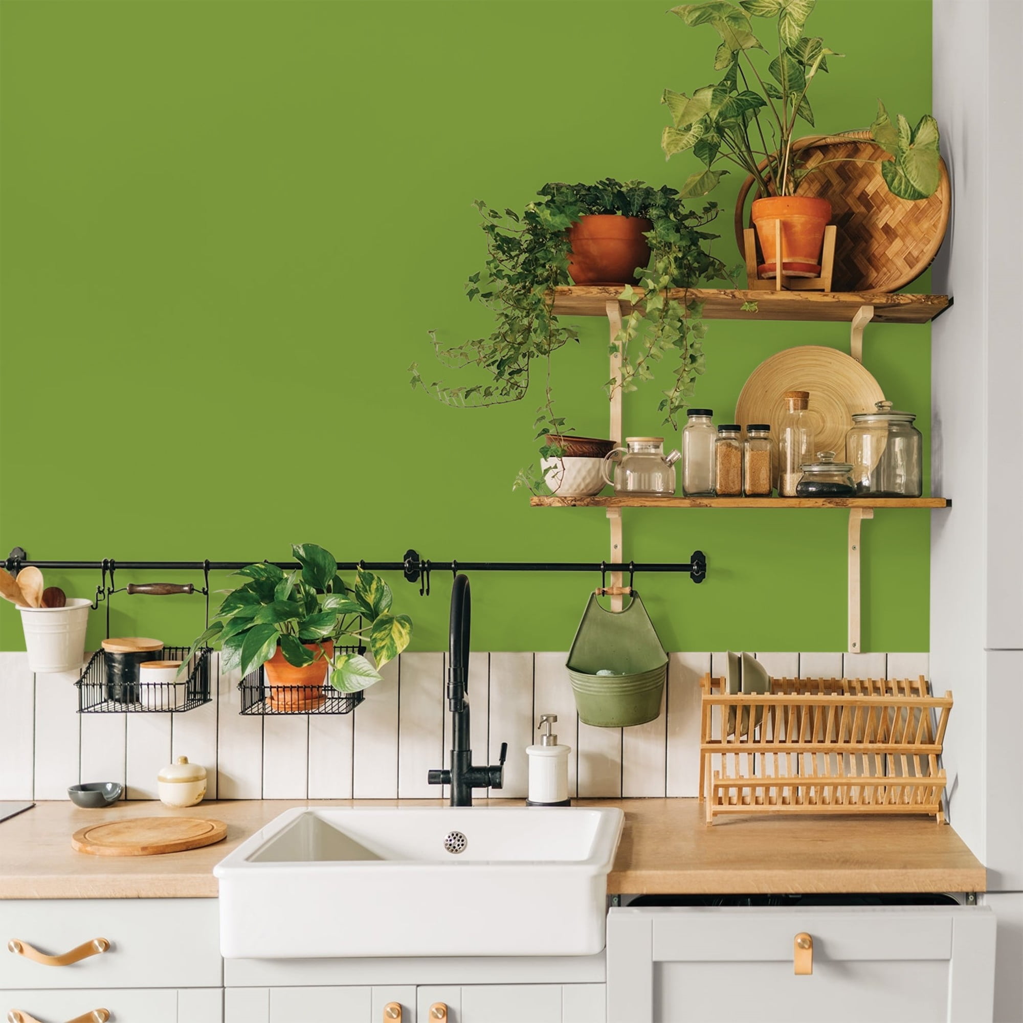 Glidden HEP Antique Moss / Green, Eggshell Interior Paint with Primer, 1 Quart