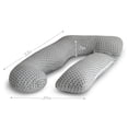 PharMeDoc Full Body Pregnancy Pillow, U-Shaped Body Pillow with ...