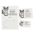 thumbnail image 1 of Inkdotpot Set Of 30Jungle Animals Baby Shower Invitations-Diaper Raffle Tickets And Baby Shower Book Request Cards Gender Neutral Invites Its A Boy Its A Girl, 1 of 8
