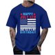 thumbnail image 2 of Tops para hombre, blusas y camisas de cuello redondo y manga corta para hombre, tops casuales de cuello redondo y manga corta con estampados especiales para hombre., 2 of 5