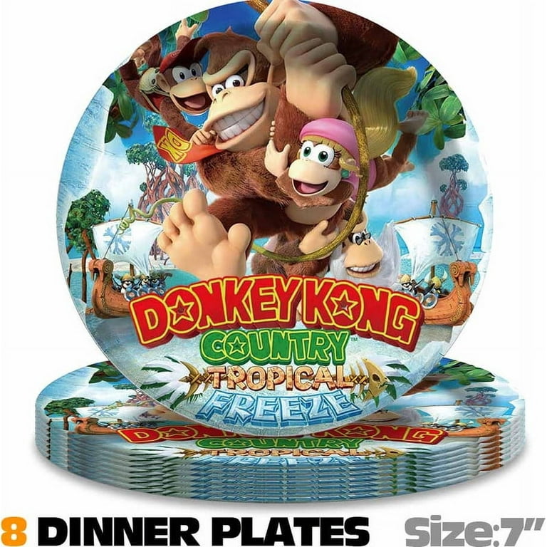 Donkey Kong Country Party Supplies Birthday Decorations Plates
