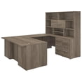 thumbnail image 1 of Scranton & Co Engineered Wood 72W U Shaped Desk with Hutch in Modern Hickory, 1 of 7