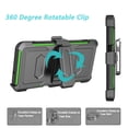thumbnail image 4 of Takfox Case For Samsung Galaxy A13 5G,Shockproof Heavy Duty Rugged Locking Swivel Holster Belt Clip Kickstand Full Body Hard Shell Phone Cover Case,Green, 4 of 7
