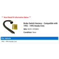 thumbnail image 2 of Brake Switch Harness - Compatible with 1992 - 1995 Honda Civic 1993 1994, 2 of 2
