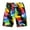 A001, variant on FLMEI Men's Beach Shorts Elastic Waist Printed Five Pants Loose Swim Trunks Quick Dry Summer Sweat Shorts for Mens M-4XL