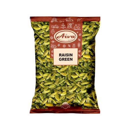 Aiva Green (2 LB) Bulk– Premium Seedless Dried Fruit for Snacking, Baking, and Cooking