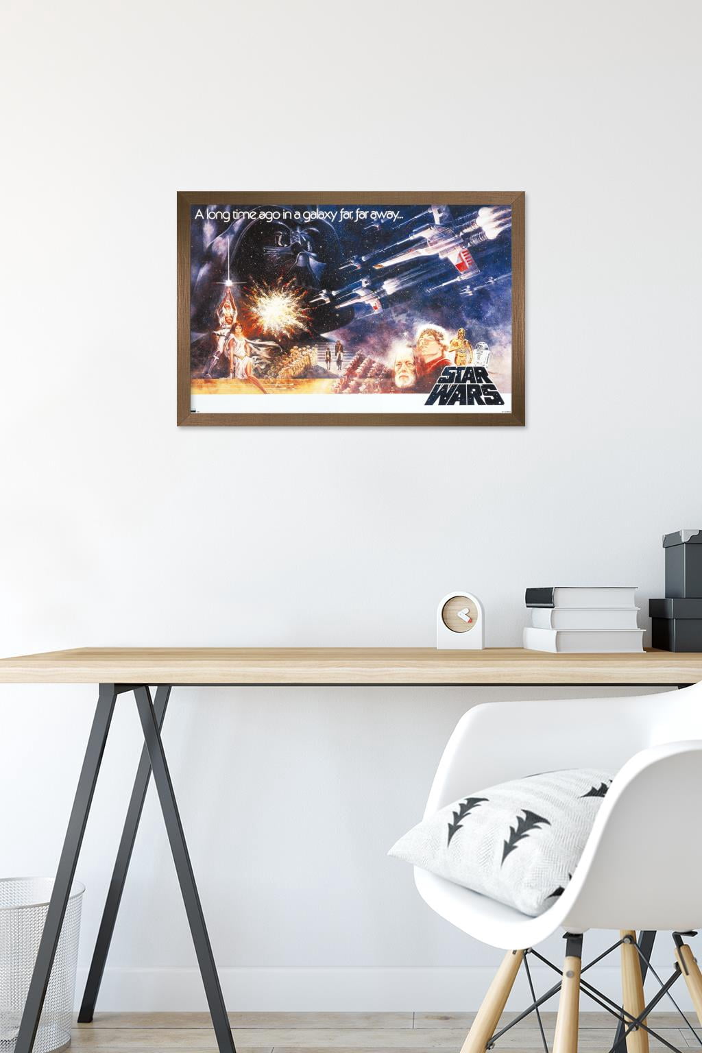 Star Wars: A New Hope - Horizontal One Sheet Wall Poster, 14.725" x 22.375" Framed