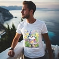 thumbnail image 5 of Mens Oversize T Shirts Easter (43)Casual Short Sleeve Basic Tees Crew Neck T-Shirt Funny Graphic Tees Black or White XS-5XL, 5 of 5