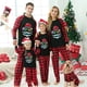 thumbnail image 3 of Pijamas familiares navideños a juego, conjuntos de pijamas de manga larga, gafas de sol, Papá Noel, negro, Navidad en julio, 3 of 4
