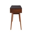 thumbnail image 4 of Bowery Hill Table Console en Noyer et Blanc, 4 of 6
