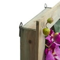 thumbnail image 3 of Nearly Natural Phalaenopsis Orchid Artificial Arrangement in Wooden Frame, Purple, 3 of 3