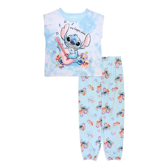 Set de pijama para niñas Disney Lilo & Stitch, holgado, 4 años