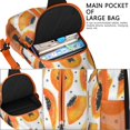 thumbnail image 4 of Crossbody Sling Backpack for Women Men Green Papaya Clip Art Slice Shoulder Sling Crossbody Casual Chest Bag for Travel Sports Running Hiking, 4 of 6