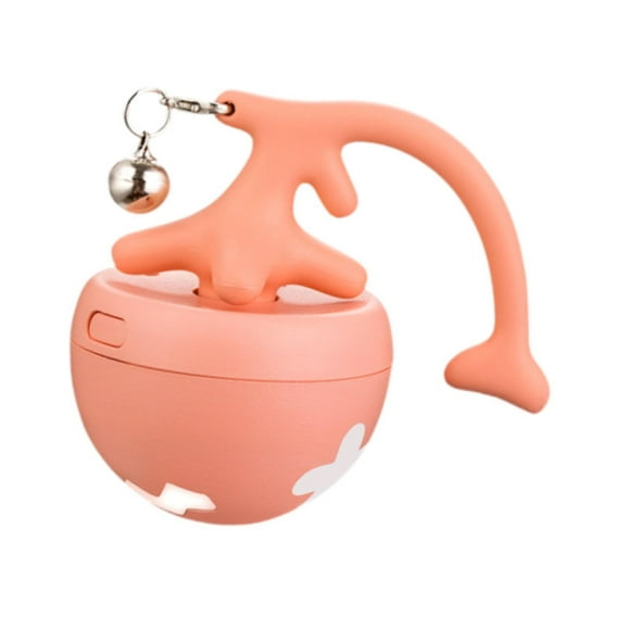 Pelota de juguete interactiva para gatos, pelota rodante eléctrica, juguete para gatos de interior, perros rosa