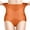 Orange, variant on huanledash Lady Panties High Waist Lightweight Butt-lifted Tight Waist Women Underpants for Daily Wear