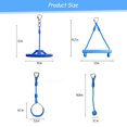 thumbnail image 6 of Celawork Warrior Obstacle Course Accessories Ninja Kids Outdoor Play, 5 Ninja Rings, 2 Swing Trapeze Wheels, 2 hanging monkey knots and 2 Monkey Bars, 6 of 8