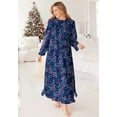 thumbnail image 5 of Only Necessities Plus Size Long Flannel Nightgown, 5 of 6