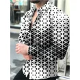 thumbnail image 1 of Camisa de hombre de moda de alta calidad , camisa con botones, camisa informal de diseñador con estampado de manga larga, camisa blanca con solapa para hombre, 1 of 6