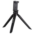 thumbnail image 1 of Mini trípode de viaje desmontable para cámara con soporte para teléfono móvil y clip. Negro, 1 of 8