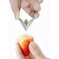 thumbnail image 2 of Strawberry Sheller Stem Eye Peeler Stainless Steel Tools 3pcs, 2 of 5