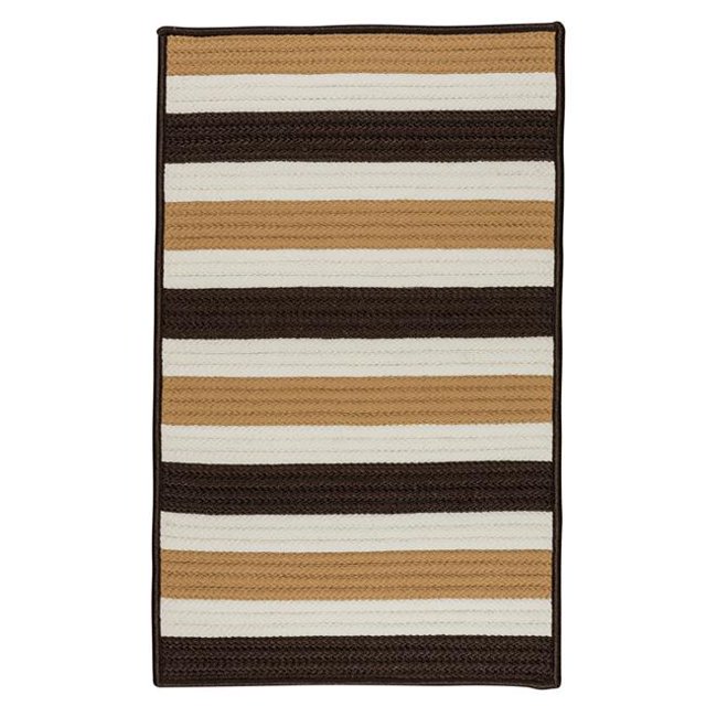 Colonial Mills PO89R108X108S Tapis Carré à Rayures Portiques de 9 Pieds; Expresso