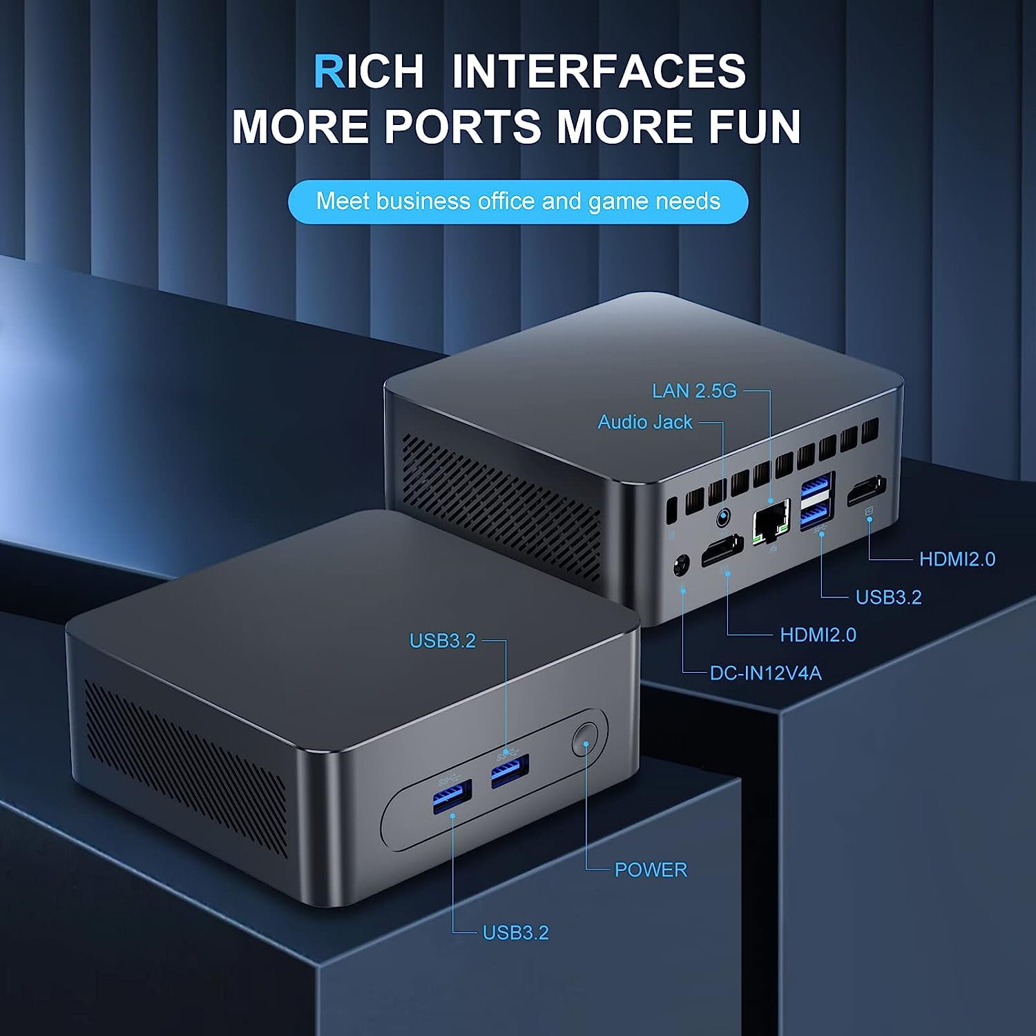 新品】Windows 11 Pro Mini PC N100 12G+128G ZX01 Windows 11 N100