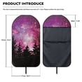 thumbnail image 7 of POLERO Purple Starry Forest Pattern Terry Cloth Car Seat Cover Washable, for Van Automotive Front Seat Suitable for Cars Trucks, 7 of 7
