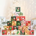 thumbnail image 1 of Caja de regalo sorpresa de 24 Uds., cajas de embalaje navideñas, calendario de Adviento, regalos para niños, 1 of 8