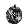 thumbnail image 4 of Melrose 55960DS Halloween Spider & Bat Pumpkin, Black & White - Set of 2, 4 of 4