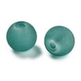 thumbnail image 2 of 500 g Transparent Glass Beads Round for Beading Jewelry Making Frosted Dark Turquoise 6mm Hole: 1.4mm 1388pcs/500g Glass, 2 of 3