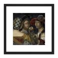 thumbnail image 1 of Vendri Judgment Of Paris Apple Painting 8X8 Inch Square Wooden Framed Wall Art Print Picture with Mount, 1 of 4