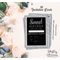 thumbnail image 5 of Darling Souvenir Black Birthday Invitation Card Printable Elegant Fill or Write In Blank Party Invites 28 Pcs 5 x 7 Inches, 5 of 5