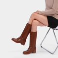 thumbnail image 2 of Botas hasta la rodilla JOKACEAR Saddle para mujer, tacón grueso, 2 of 6