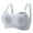 Blue, variant on Lixiuxyad Back Closure Sports Bras for Women Comfortable Seamless Full Coverage Bra For Women Wireless Bras With Soft Support Regular And Plus Size