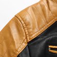 thumbnail image 6 of Varsity Jacket Men Fashion Brushed Tooling Style Fall Mens Workout Jacket,Yellow,2XL, 6 of 9