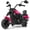 Pink, variant on OLAKIDS Kids Motorcycle, 6V Ride On Toy with Training Wheels, Forward/Reverse Switch, Music & Headlights for Toddlers 3+ Years