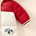 thumbnail image 7 of 0-6 Months Infant Baby Boys Girls Snowsuits Hooded Romper Zipper Onsie Jumpsuit Outwear Jackets Infant Winter Clothes, 7 of 7