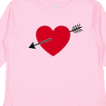 thumbnail image 4 of Inktastic Valentines Day Heart Arrow Boys or Girls Long Sleeve Toddler T-Shirt, 4 of 5
