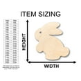 thumbnail image 2 of Unfinished Wood Easter Bunny Shape - Craft - up to 36" DIY 42" / 3/4", 2 of 3